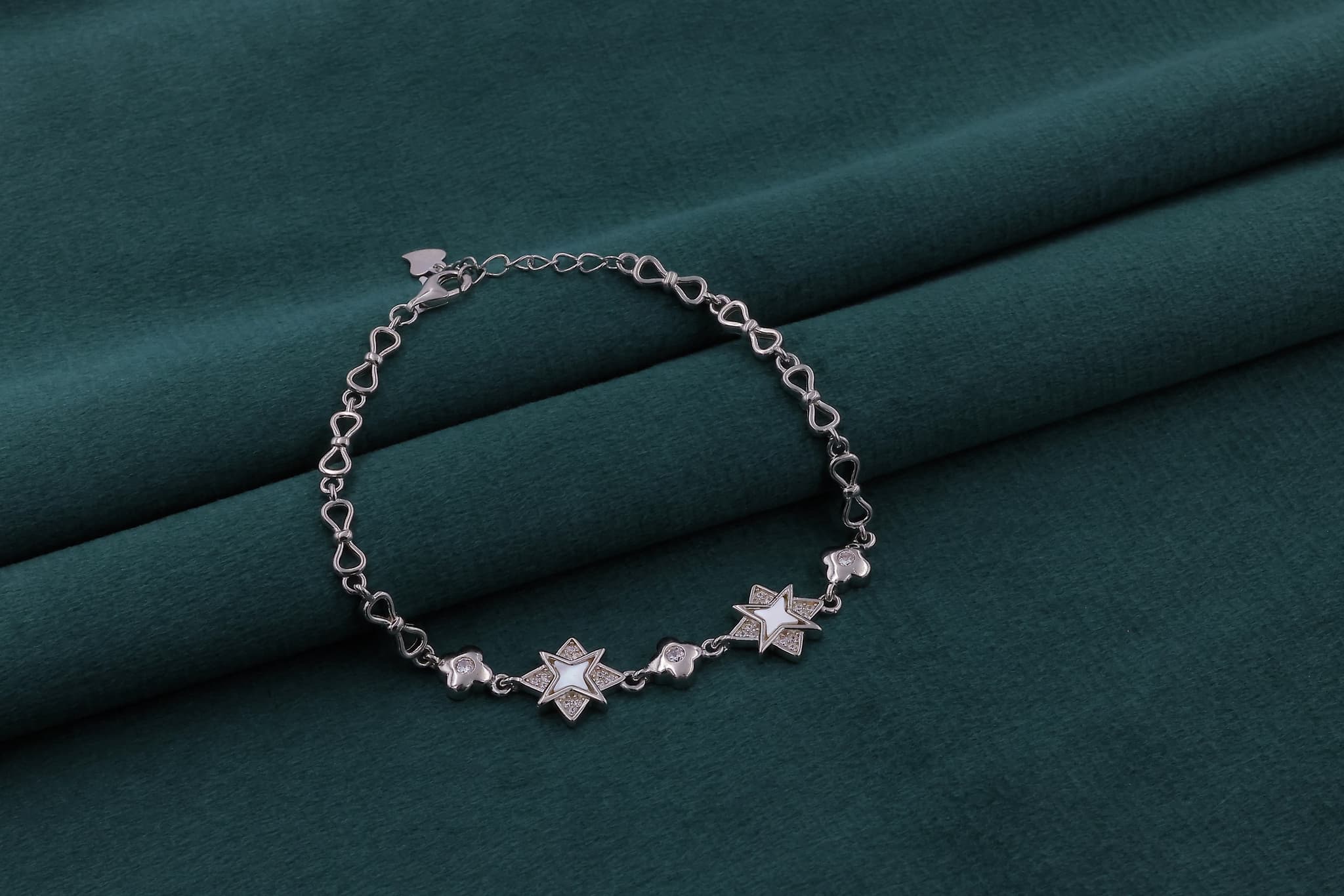 Silver Star Charm Bracelet